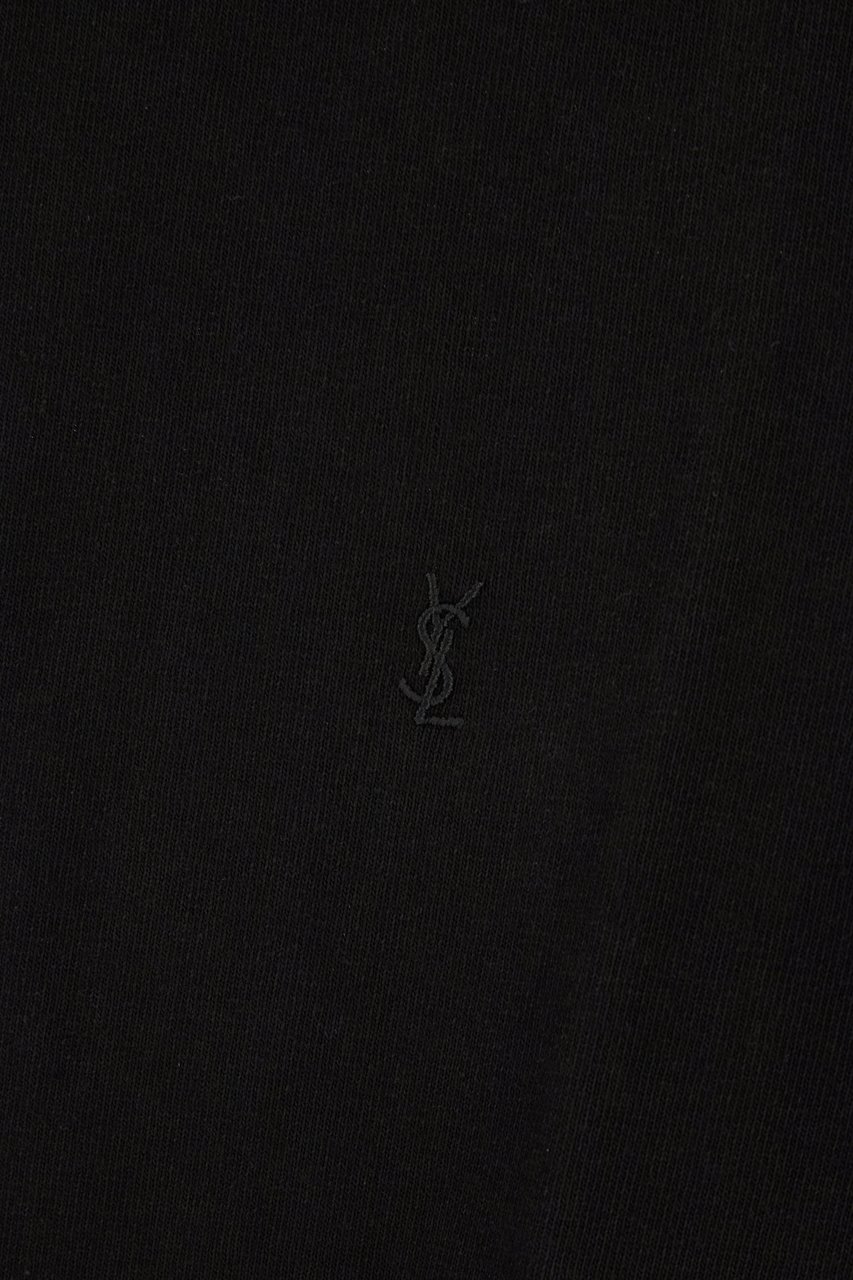 Saint Laurent Black cotton t-shirt Zwart