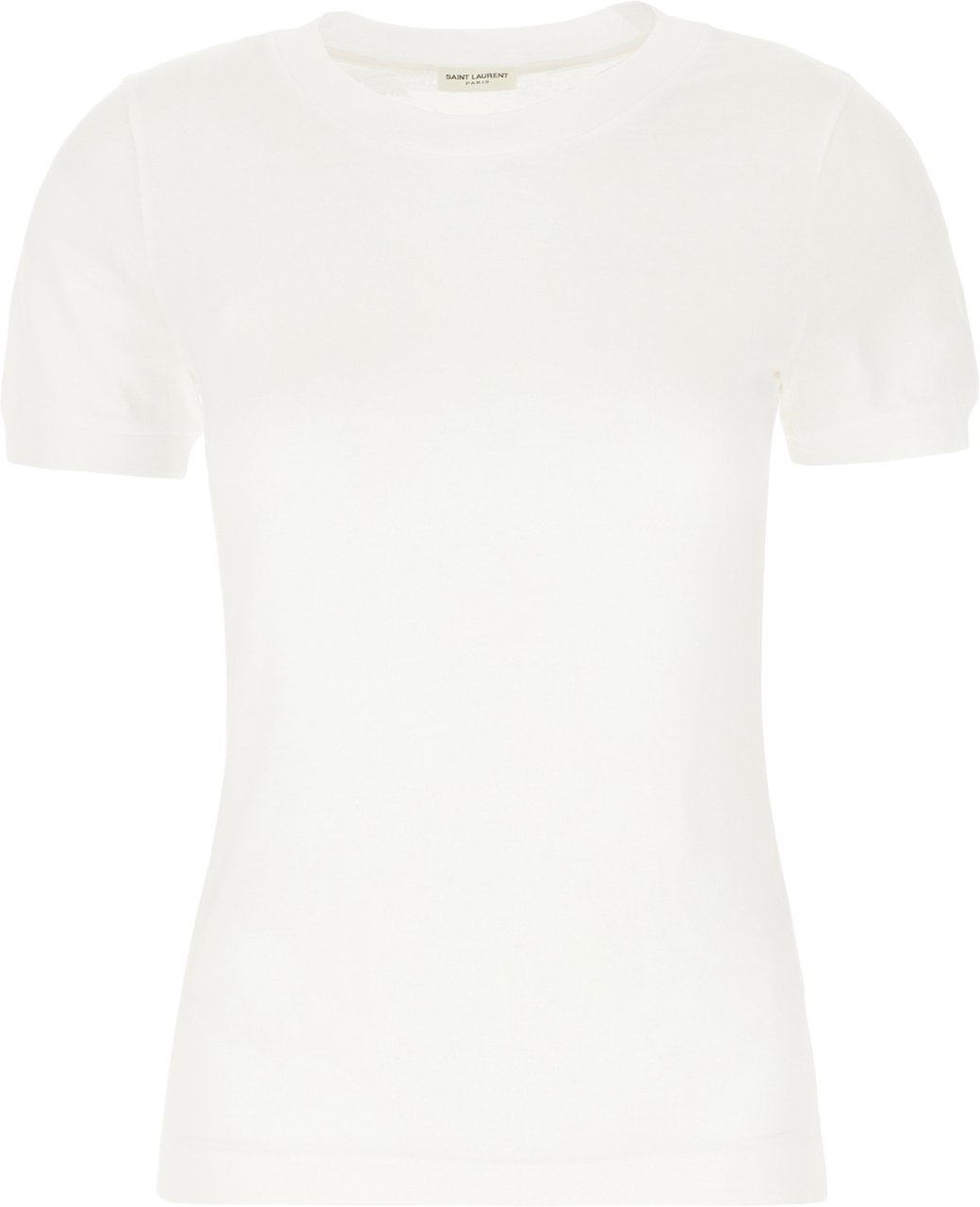 Saint Laurent White cotton t-shirt Wit