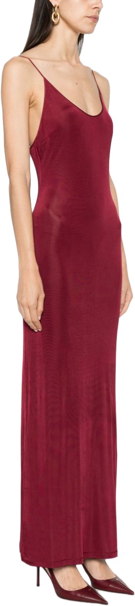 Saint Laurent Dresses Bordeaux Maroon