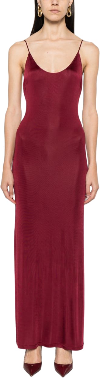 Saint Laurent Dresses Bordeaux Maroon