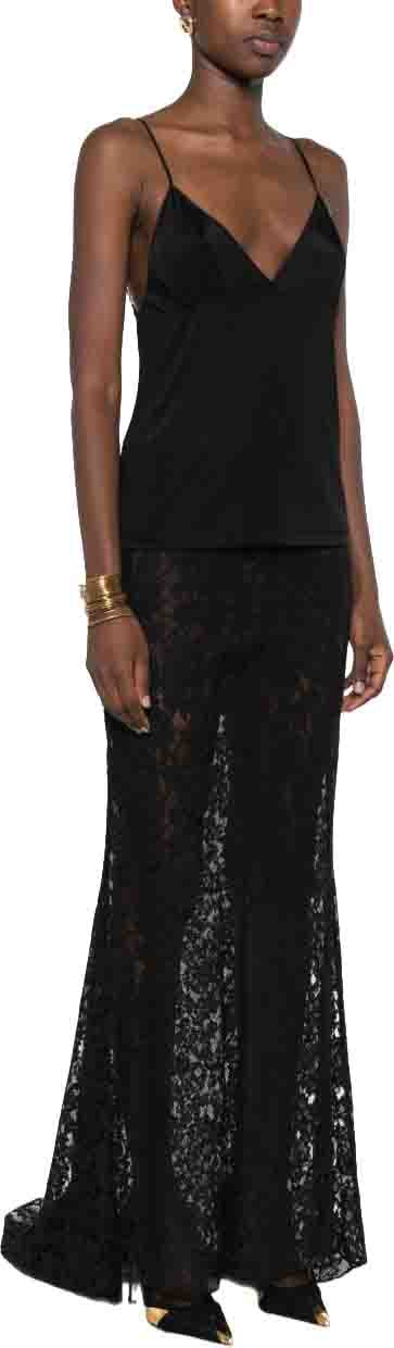 Saint Laurent Top Black Zwart