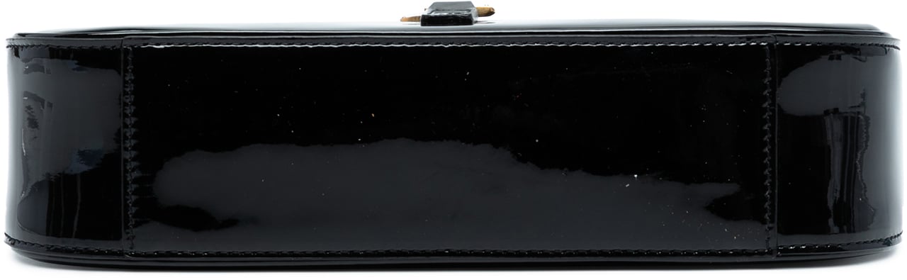 Saint Laurent Patent Le 5 a 7 Shoulder Bag Zwart