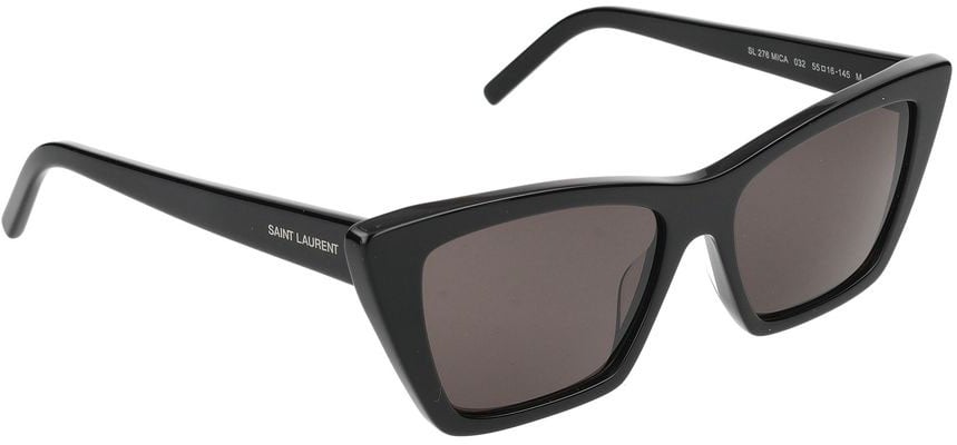 Saint Laurent Sunglasses Saint Laurent SL 276 MICA 032 black black grey 55/16/145 Grijs