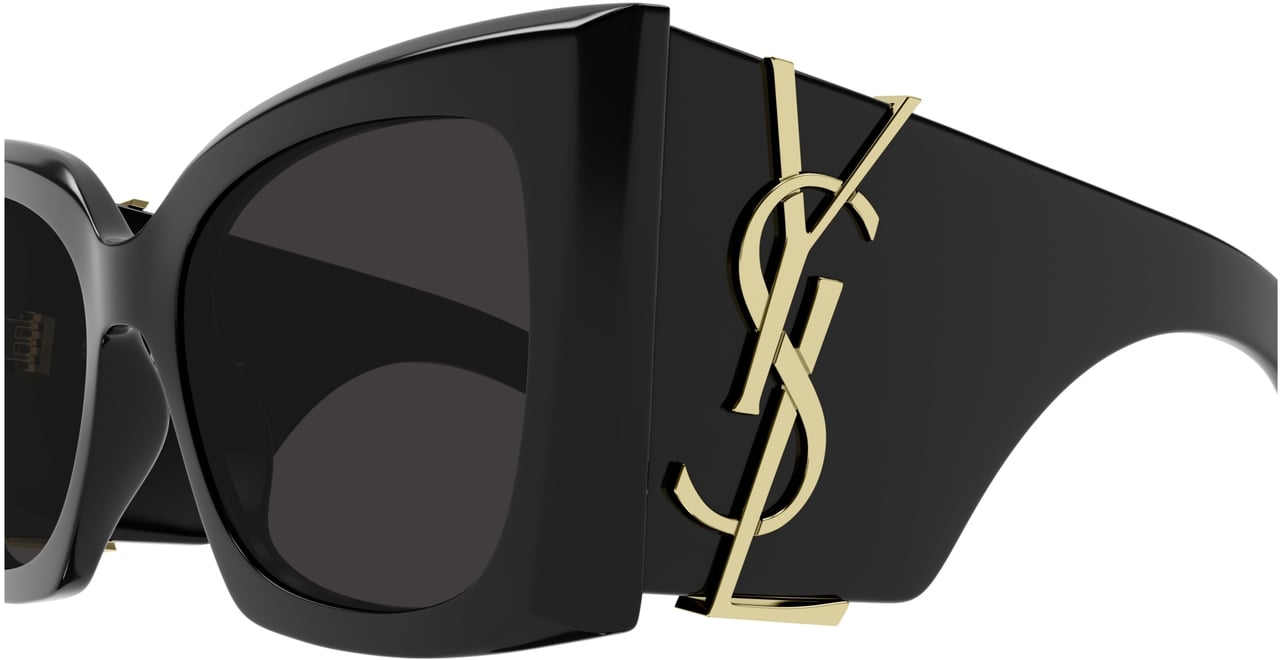 Saint Laurent Sl M119 Blaze Oversized Square Frame Sunglasses Zwart