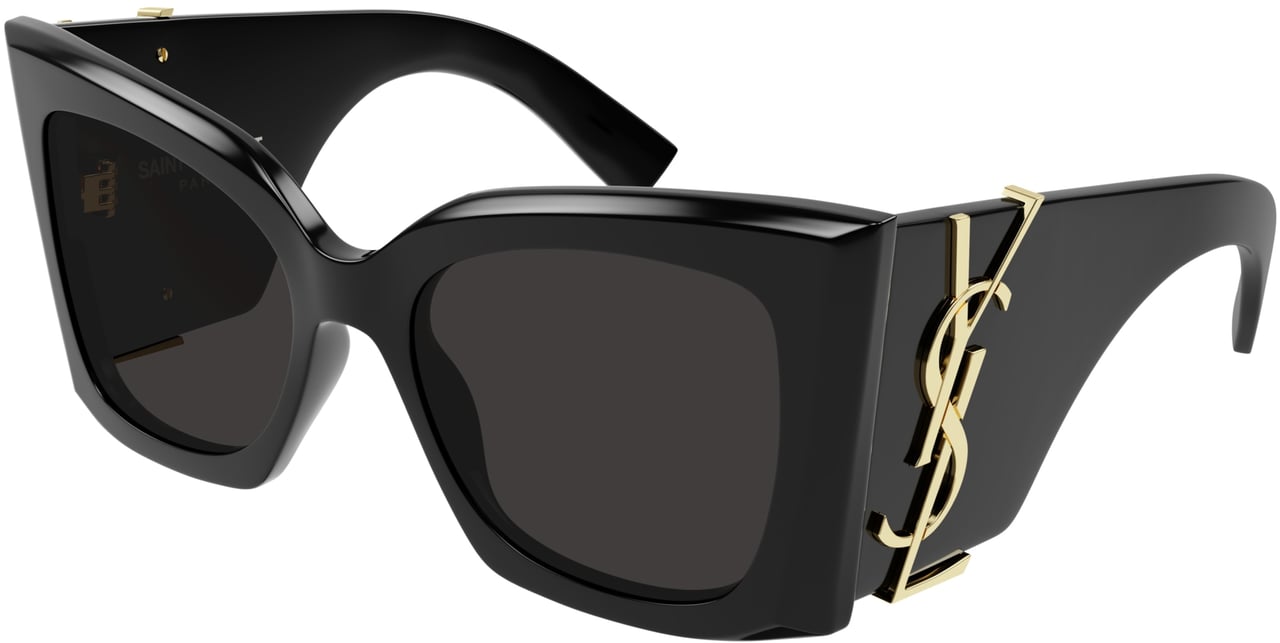 Saint Laurent Sl M119 Blaze Oversized Square Frame Sunglasses Zwart