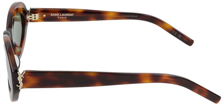 Saint Laurent Sunglasses Saint Laurent SL M136 002 havana havana green 52/22/140 Grijs