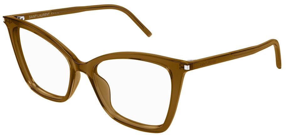 Saint Laurent Eyeglasses Saint Laurent SL 386 009 Brown Brown Transpare 53/16/145 Wit