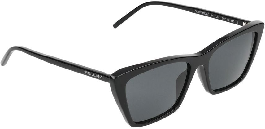 Saint Laurent Sl 737 Mica Thin Cat-Eye Sunglasses Grijs