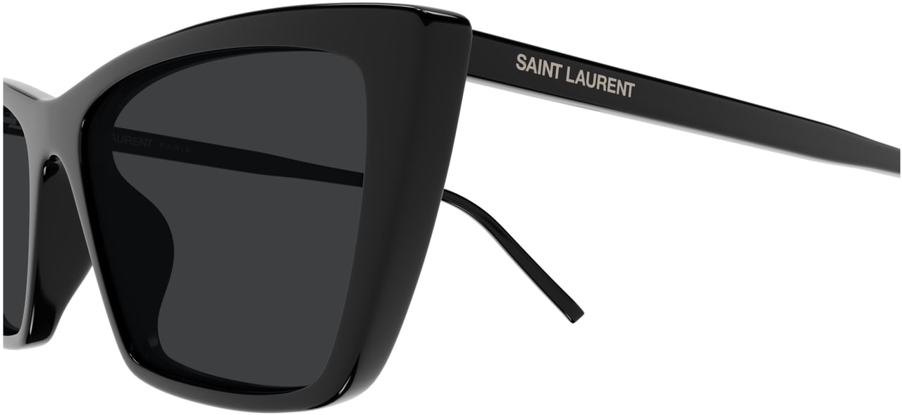 Saint Laurent Sl 737 Mica Thin Cat-Eye Sunglasses Grijs