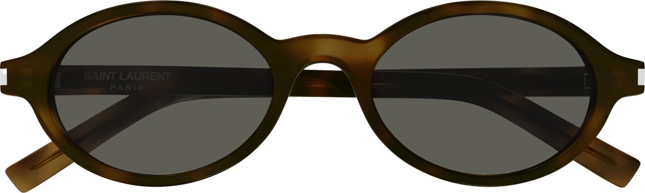 Saint Laurent Rounded Tortoiseshell Frame Saint Laurent Sunglasses Zwart