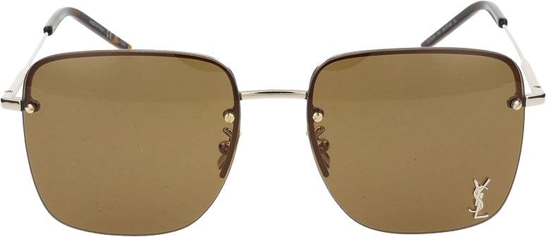 Saint Laurent Sunglasses Saint Laurent SL 312 M 014 Gold Gold Brown 58/17/145 Neutraal
