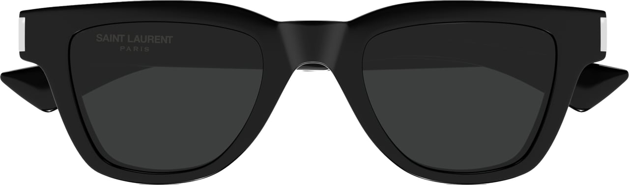 Saint Laurent Sl 789 Jacques Rectangular Frame Black Sunglasses Zwart
