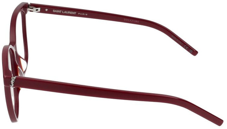 Saint Laurent Eyeglasses SL M162 006 burgundy burgundy tra 55/16/145 Rood