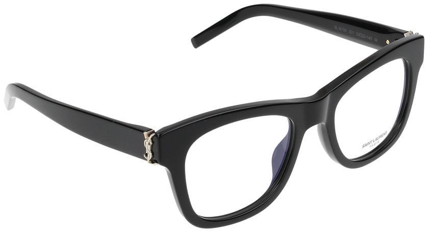 Saint Laurent Eyeglasses SL M159 001 black black transpare 52/20/140 Zwart