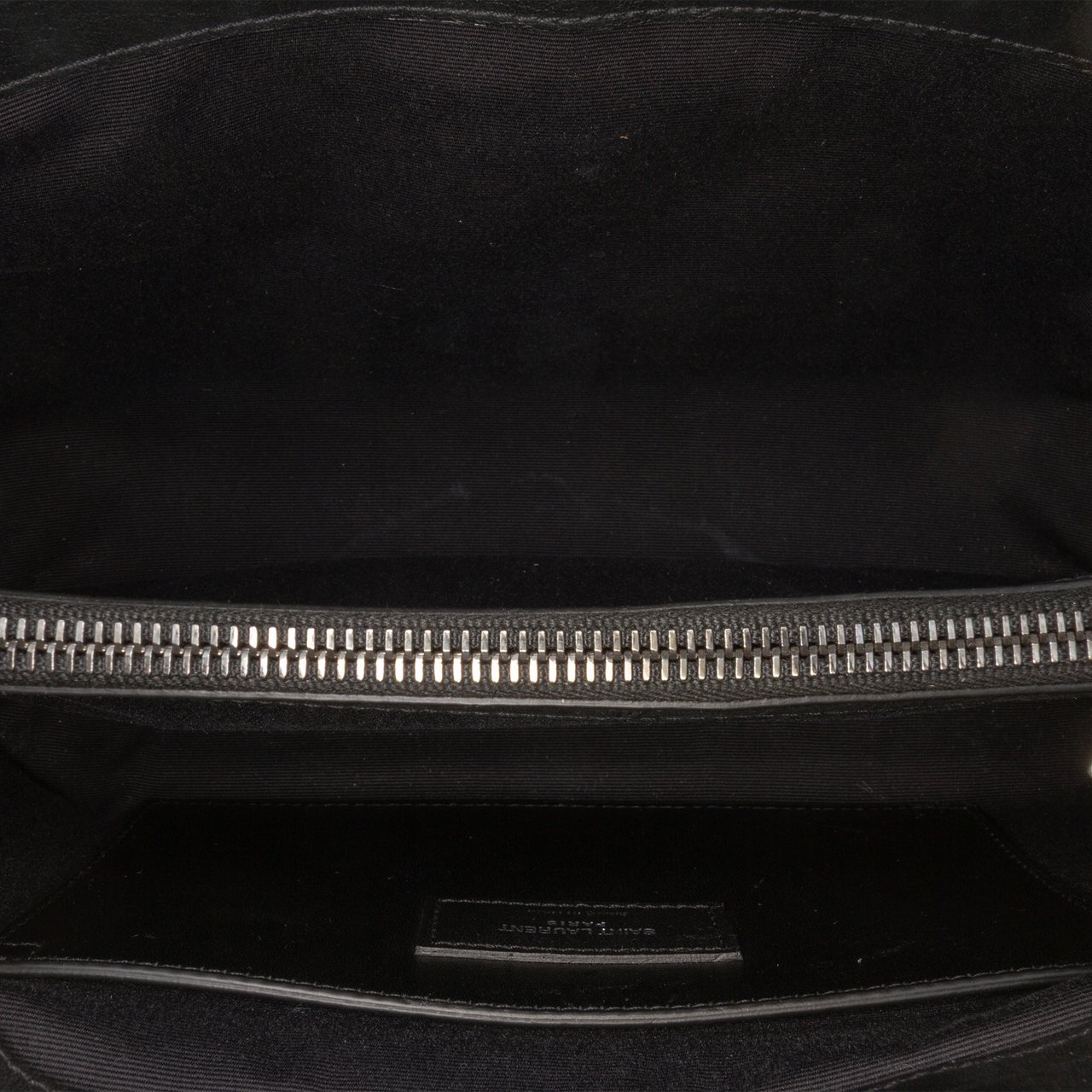 Saint Laurent Medium Croc Embossed Calfskin Monogram West Hollywood Crossbody Zwart