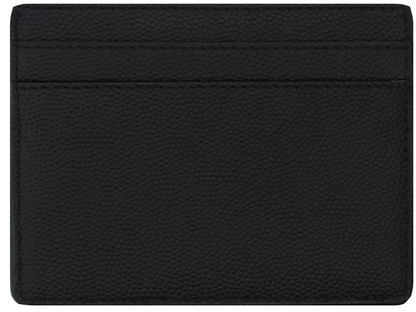 Saint Laurent Black Calf Leather Bos Taurus Wallet Zwart