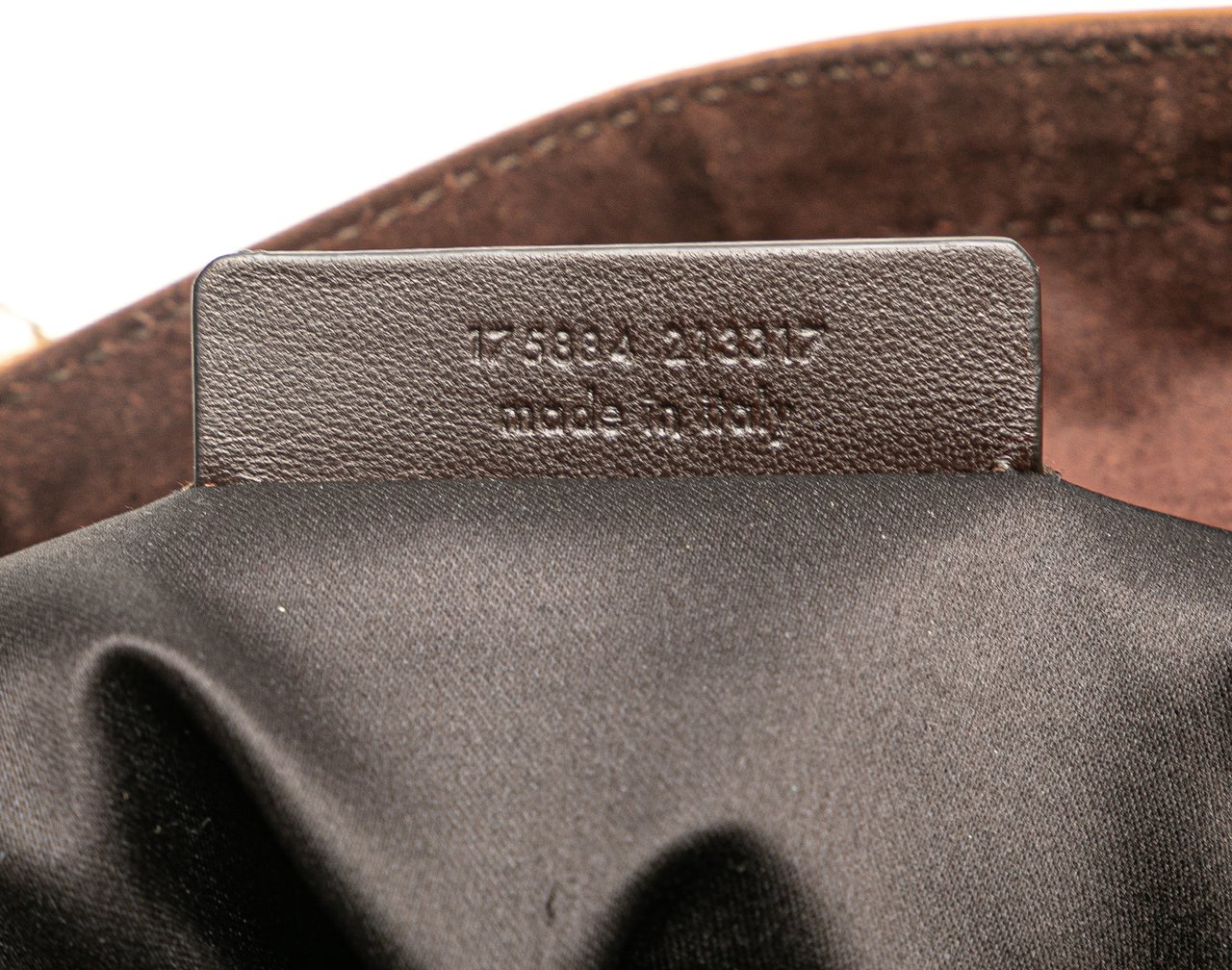 Saint Laurent Medium Leather Downtown Tote Goud