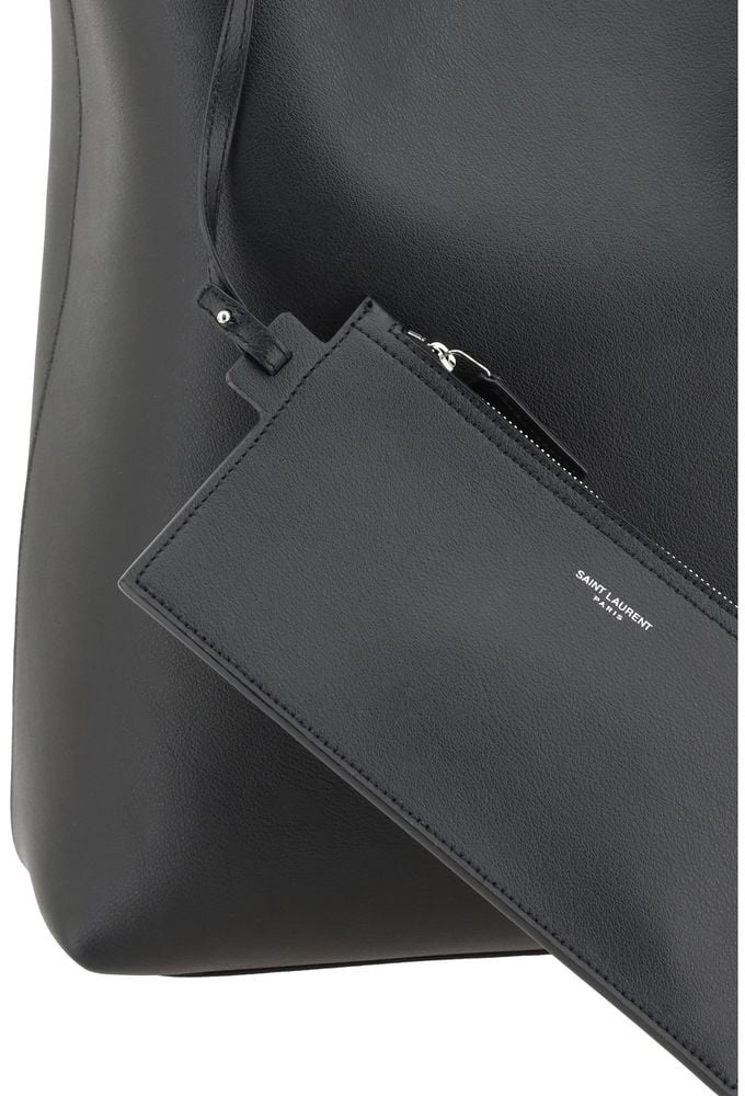 Saint Laurent Saint Laurent Black Lamb Ovis Aries Aries Handbag Zwart