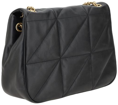 Saint Laurent Saint Laurent Black Calf Leather Bos Taurus Shoulder Bag Zwart