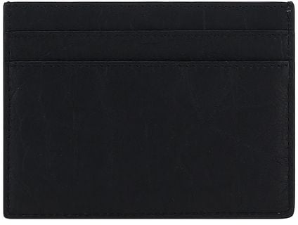Saint Laurent Saint Laurent Black Lamb Ovis Aries Aries Wallet Zwart