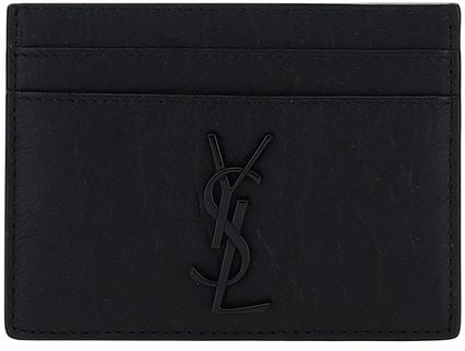 Saint Laurent Saint Laurent Black Lamb Ovis Aries Aries Wallet Zwart