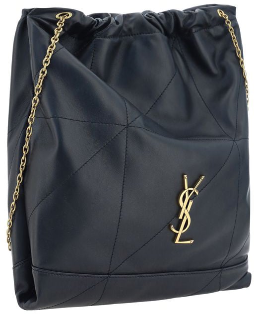 Saint Laurent Saint Laurent Black Lamb Ovis Aries Aries Shoulder Bag Zwart