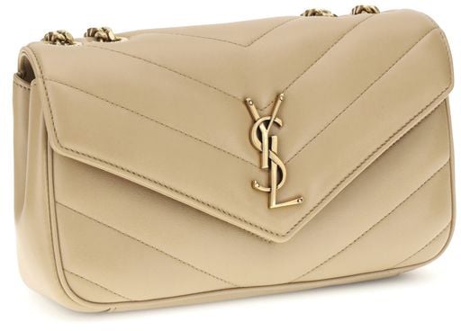 Saint Laurent Saint Laurent Beige Lamb Ovis Aries Aries Shoulder Bag Beige
