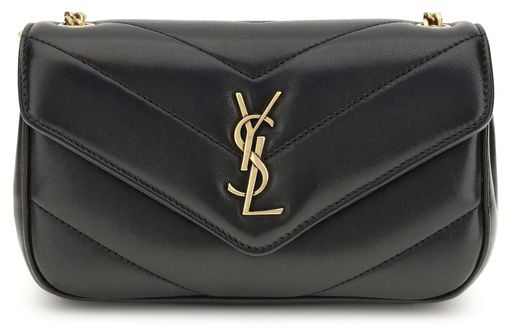 Saint Laurent Saint Laurent Black Lamb Ovis Aries Aries Shoulder Bag Zwart