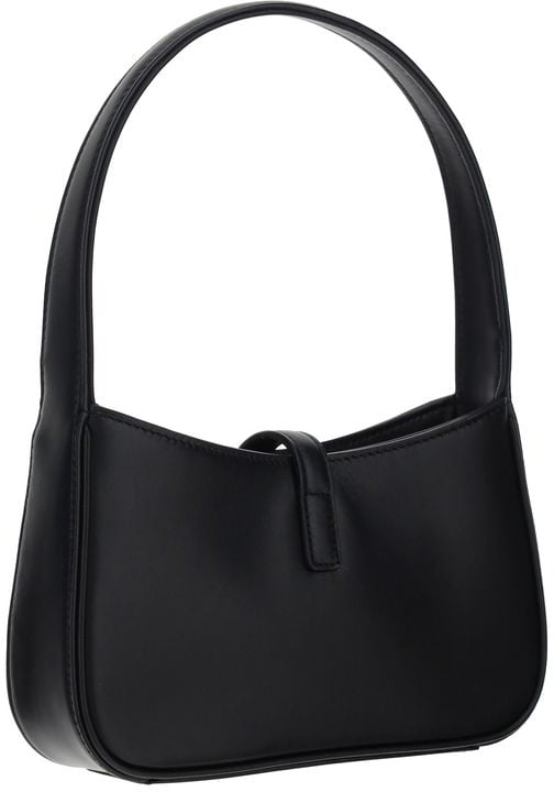 Saint Laurent Saint Laurent Black Calf Leather Bos Taurus Shoulder Bag Zwart