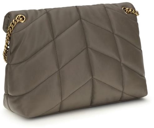 Saint Laurent Saint Laurent Gray Lamb Leather Shoulder Bag Grijs