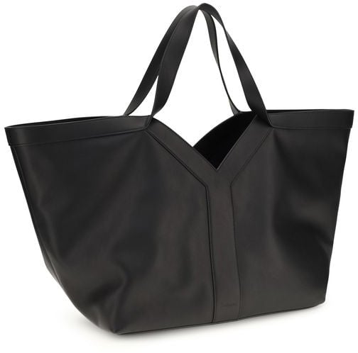 Saint Laurent Saint Laurent Black Calf Leather Bos Taurus Shoulder Bag Zwart