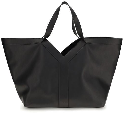 Saint Laurent Saint Laurent Black Calf Leather Bos Taurus Shoulder Bag Zwart