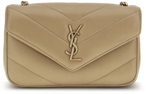 Saint Laurent Saint Laurent Beige Lamb Ovis Aries Aries Shoulder Bag Beige