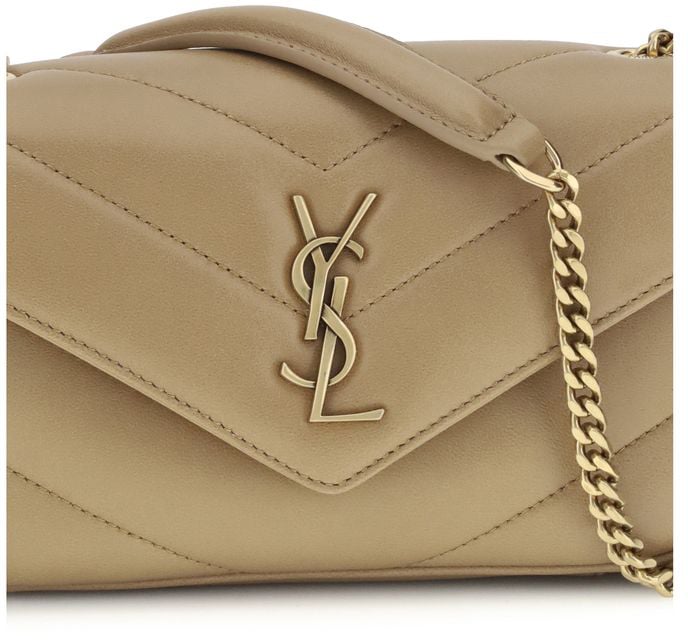 Saint Laurent Saint Laurent Beige Lamb Ovis Aries Aries Shoulder Bag Beige