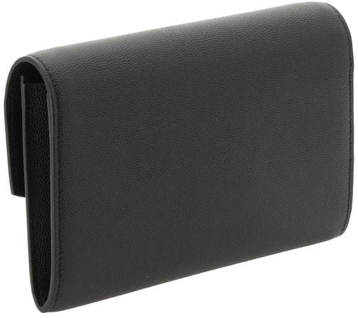 Saint Laurent Saint Laurent Black Calf Leather Bos Taurus Shoulder Bag Zwart