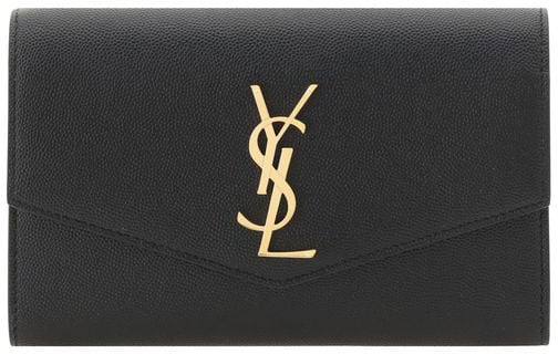 Saint Laurent Saint Laurent Black Calf Leather Bos Taurus Shoulder Bag Zwart