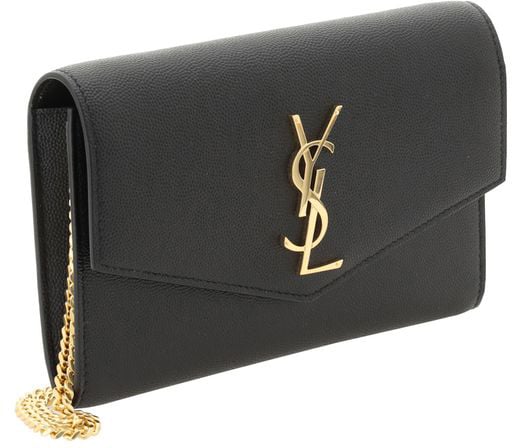Saint Laurent Saint Laurent Black Calf Leather Bos Taurus Shoulder Bag Zwart
