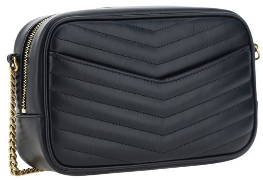 Saint Laurent Saint Laurent Black Calf Leather Bos Taurus Shoulder Bag Zwart