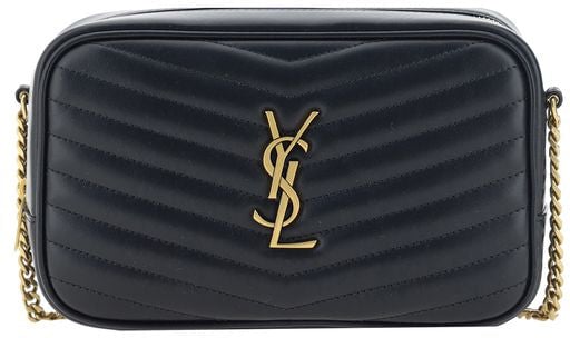 Saint Laurent Saint Laurent Black Calf Leather Bos Taurus Shoulder Bag Zwart