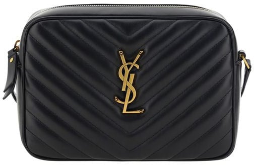 Saint Laurent Saint Laurent Black Calf Leather Bos Taurus Shoulder Bag Zwart