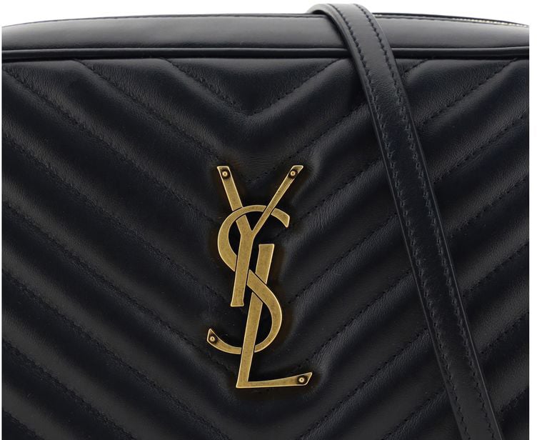 Saint Laurent Saint Laurent Black Calf Leather Bos Taurus Shoulder Bag Zwart