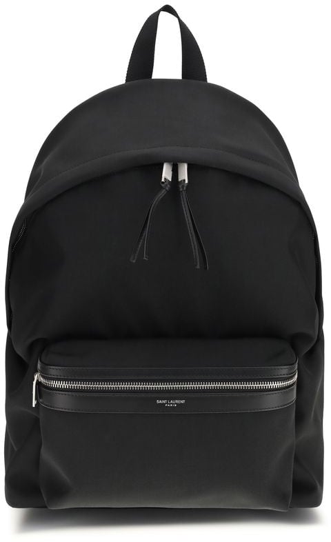 Saint Laurent Saint Laurent Black Fabric Backpack Zwart