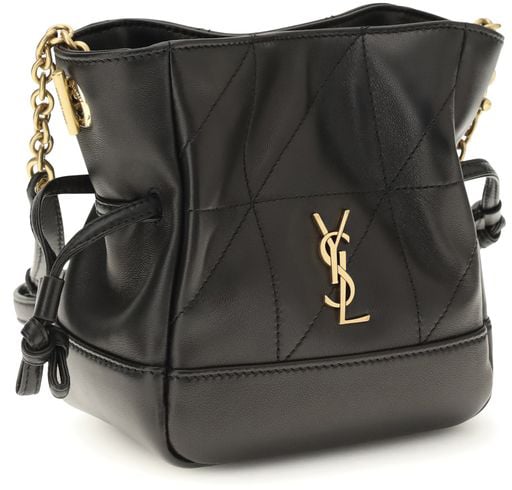 Saint Laurent Saint Laurent Black Lamb Ovis Aries Aries Shoulder Bag Zwart