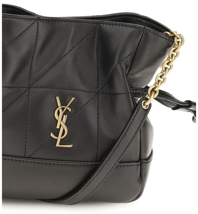 Saint Laurent Saint Laurent Black Lamb Ovis Aries Aries Shoulder Bag Zwart