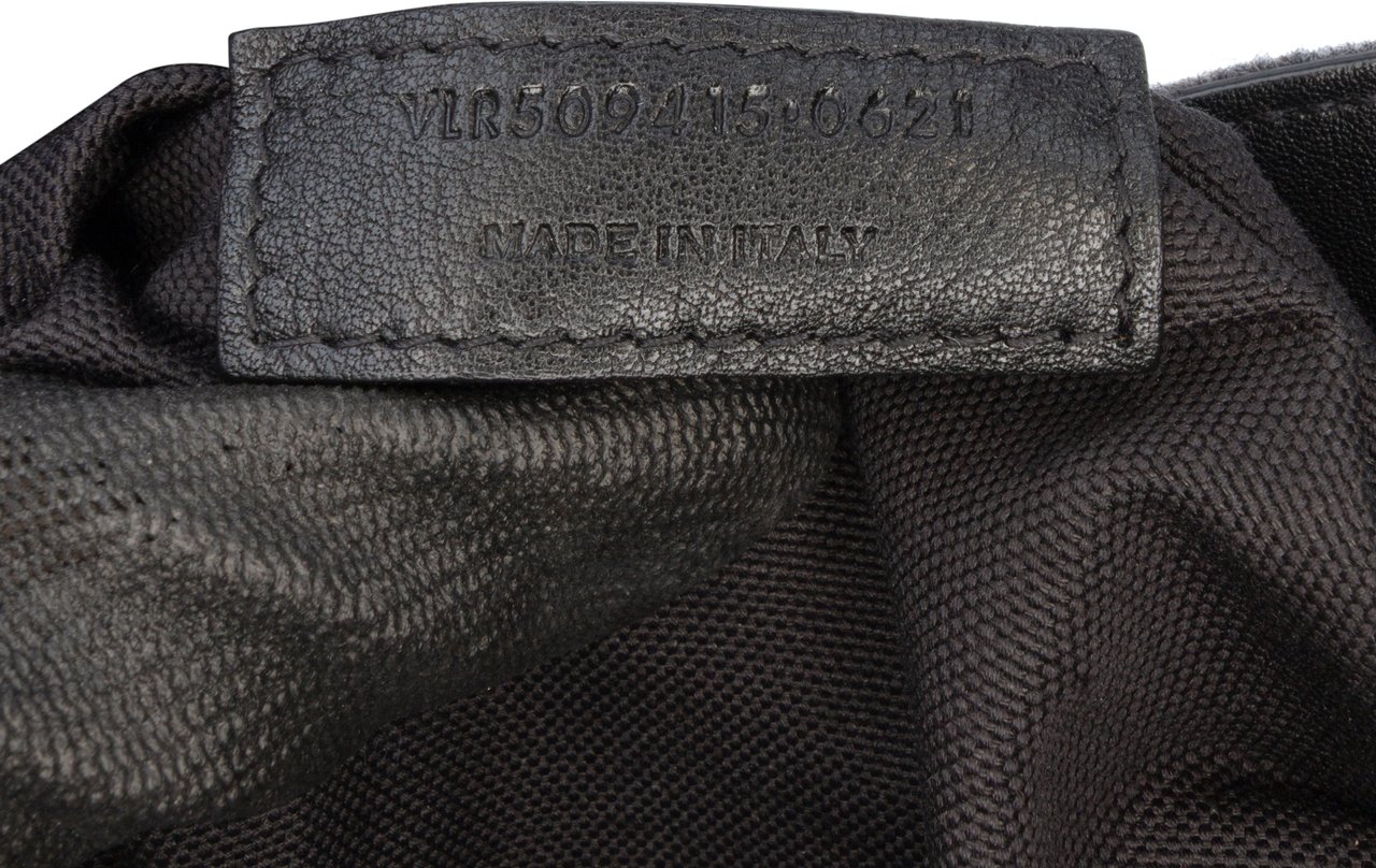 Saint Laurent Large Wool Rive Gauche Tote Grijs