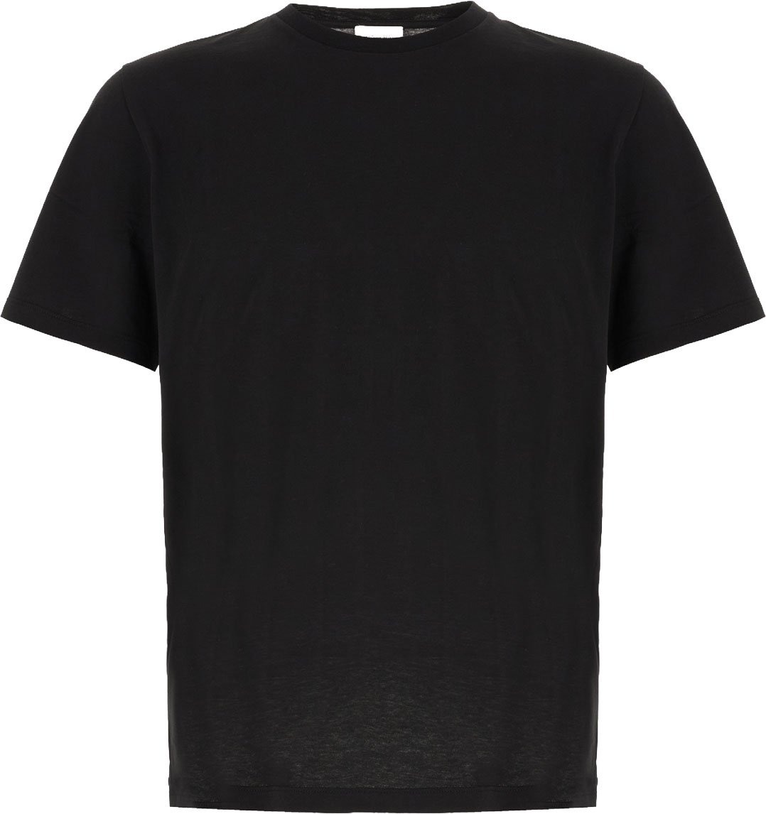 Saint Laurent Black cotton t-shirt Zwart