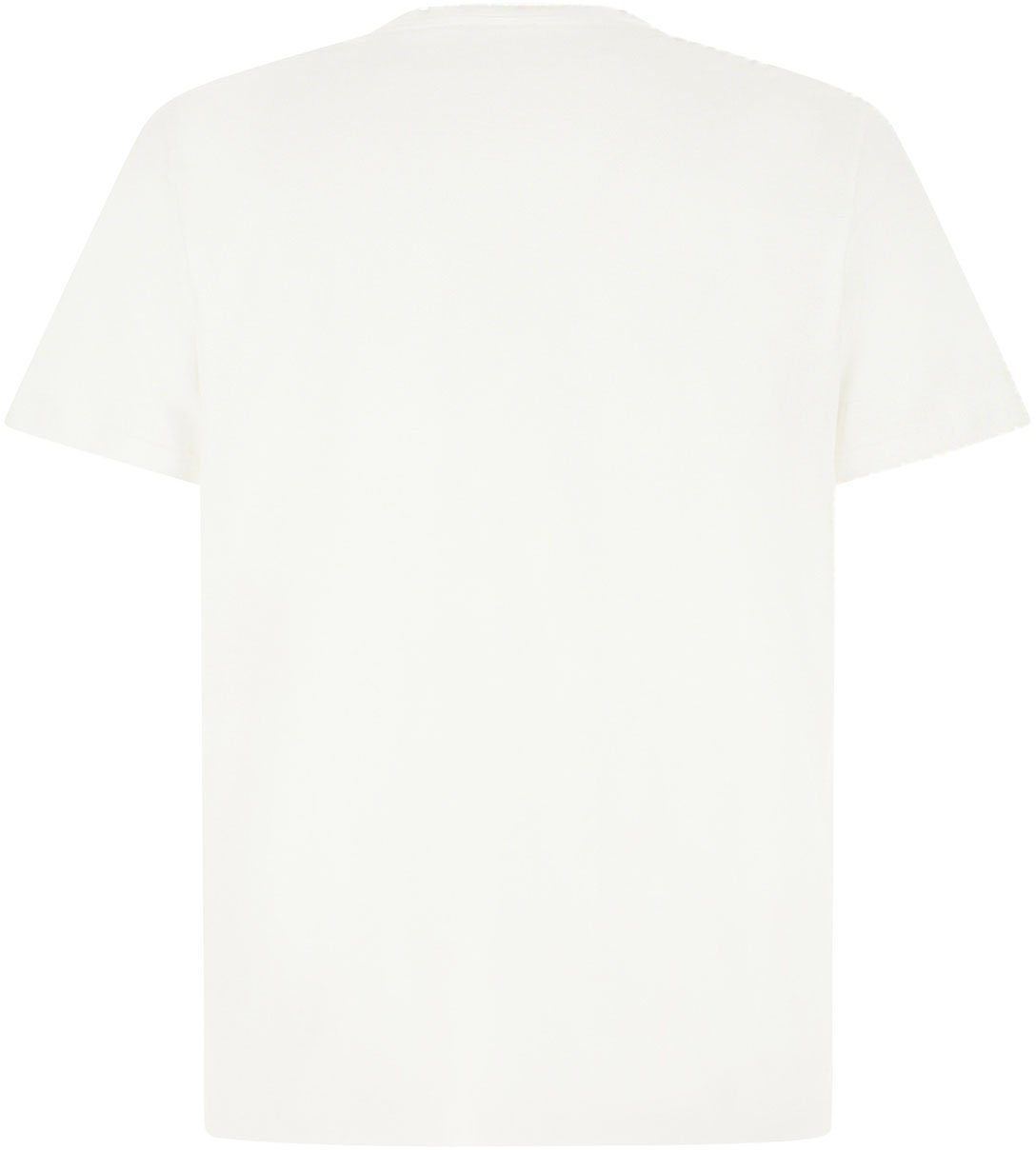 Saint Laurent White cotton t-shirt Zwart