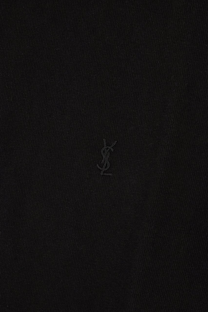 Saint Laurent Black cotton t-shirt Zwart