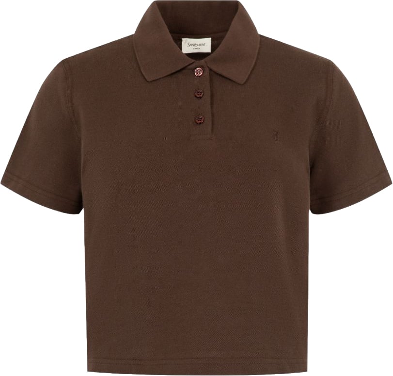 Saint Laurent T-Shirts And Polos Brown Bruin