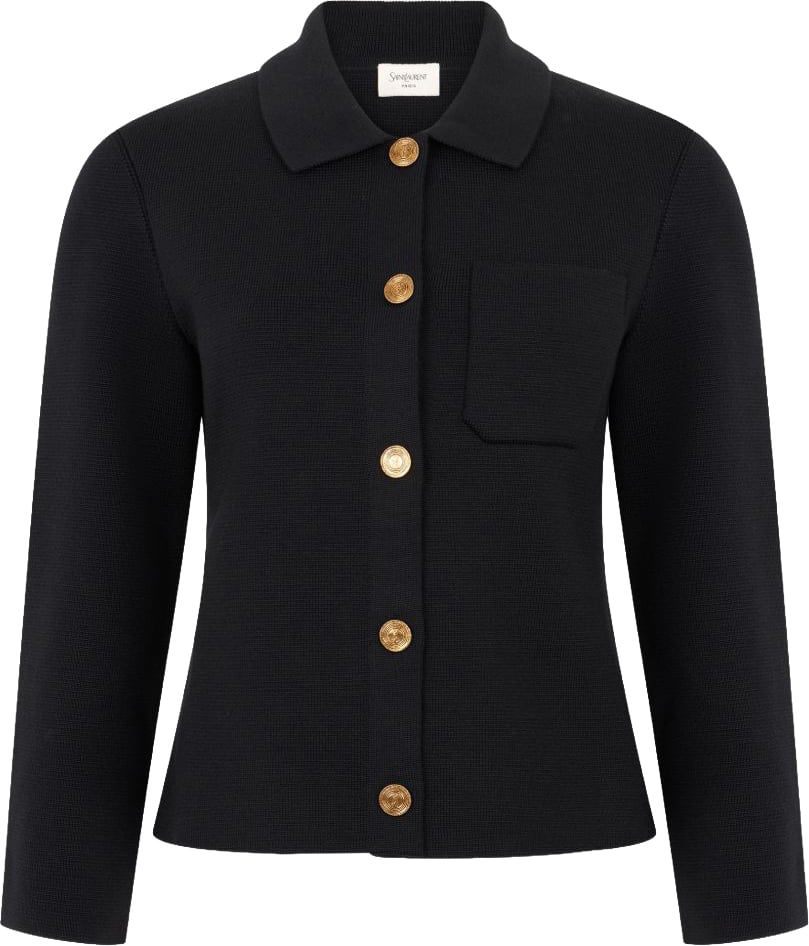 Saint Laurent Jackets Black Zwart